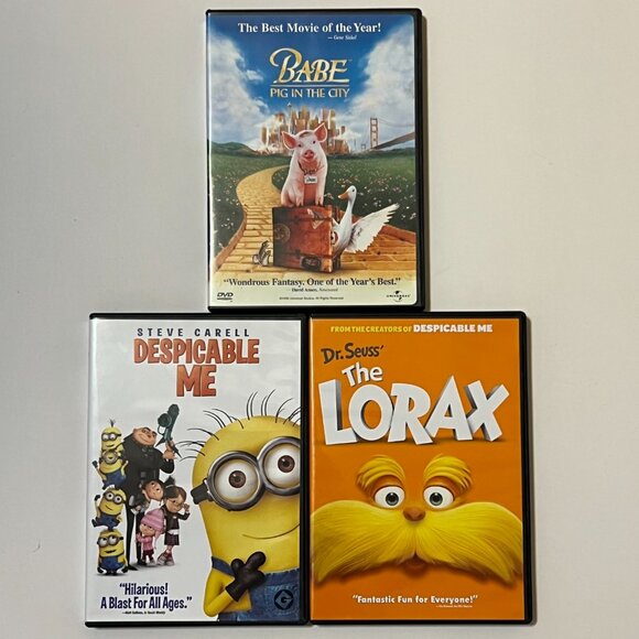 Assorted Lot of 10 Kids Movies DVDs Disney Universal Lego Minions Dr. Seuss - Picture 8 of 10
